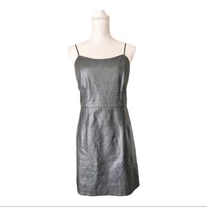 Dirty Ballerina Women's Little Black Dress Faux Leather Size M